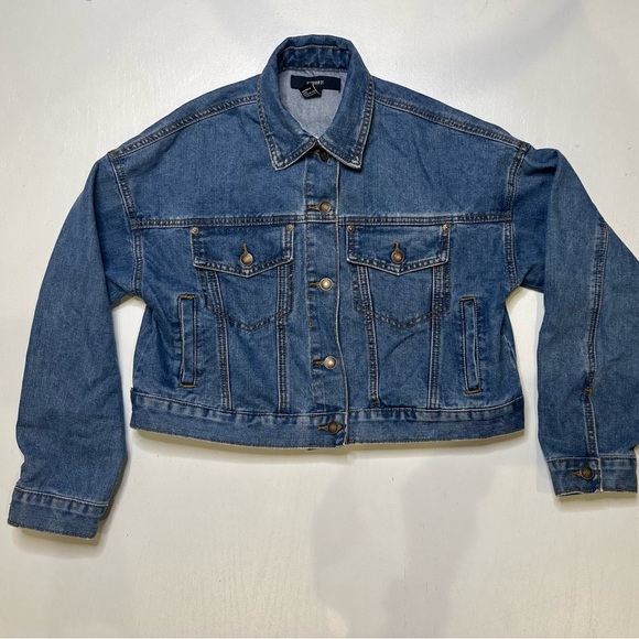 Forever 21, like new, embroidered “Sunshine” Jean jacket, Small - Picture 6 of 6
